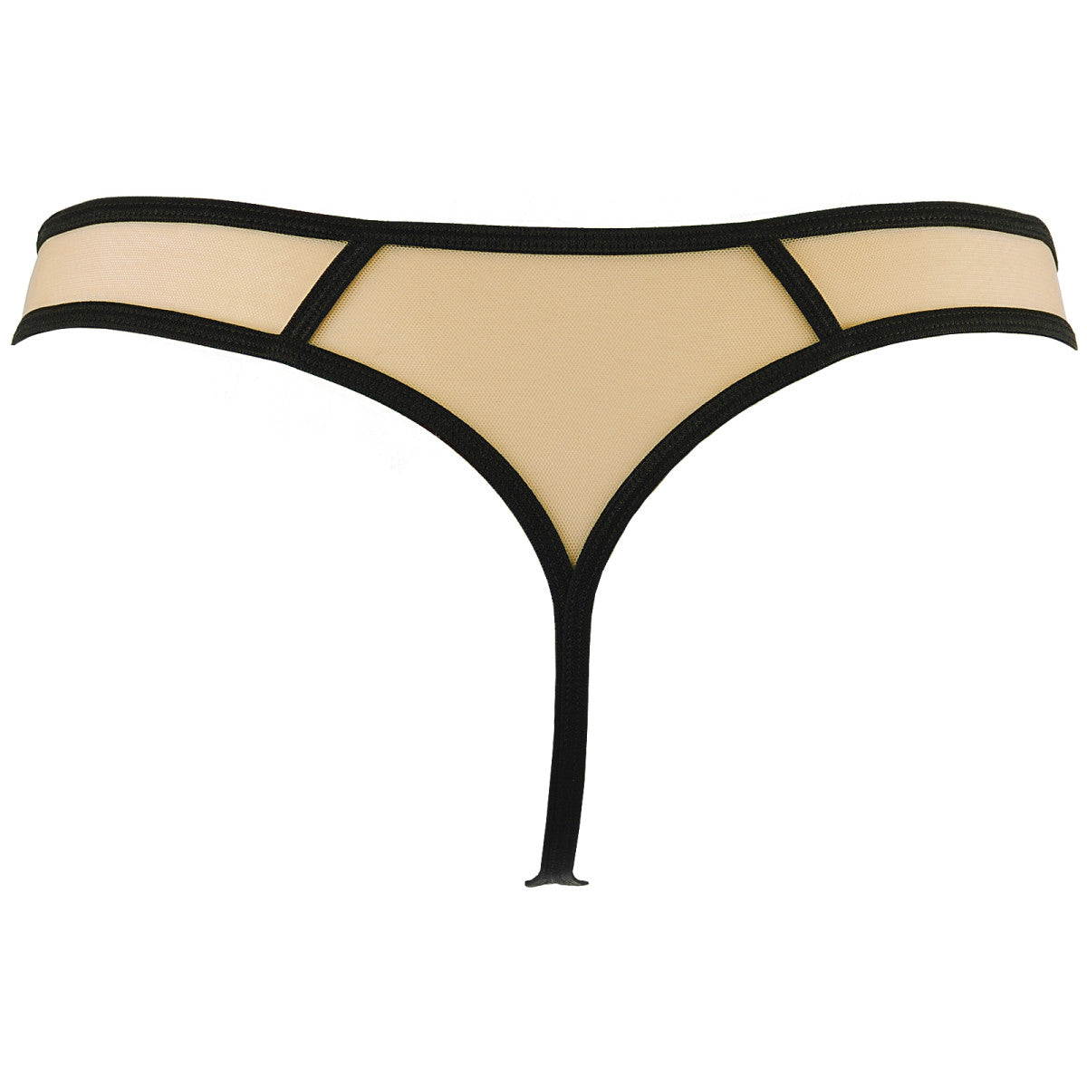 AXAMI String Beige/zwart kant