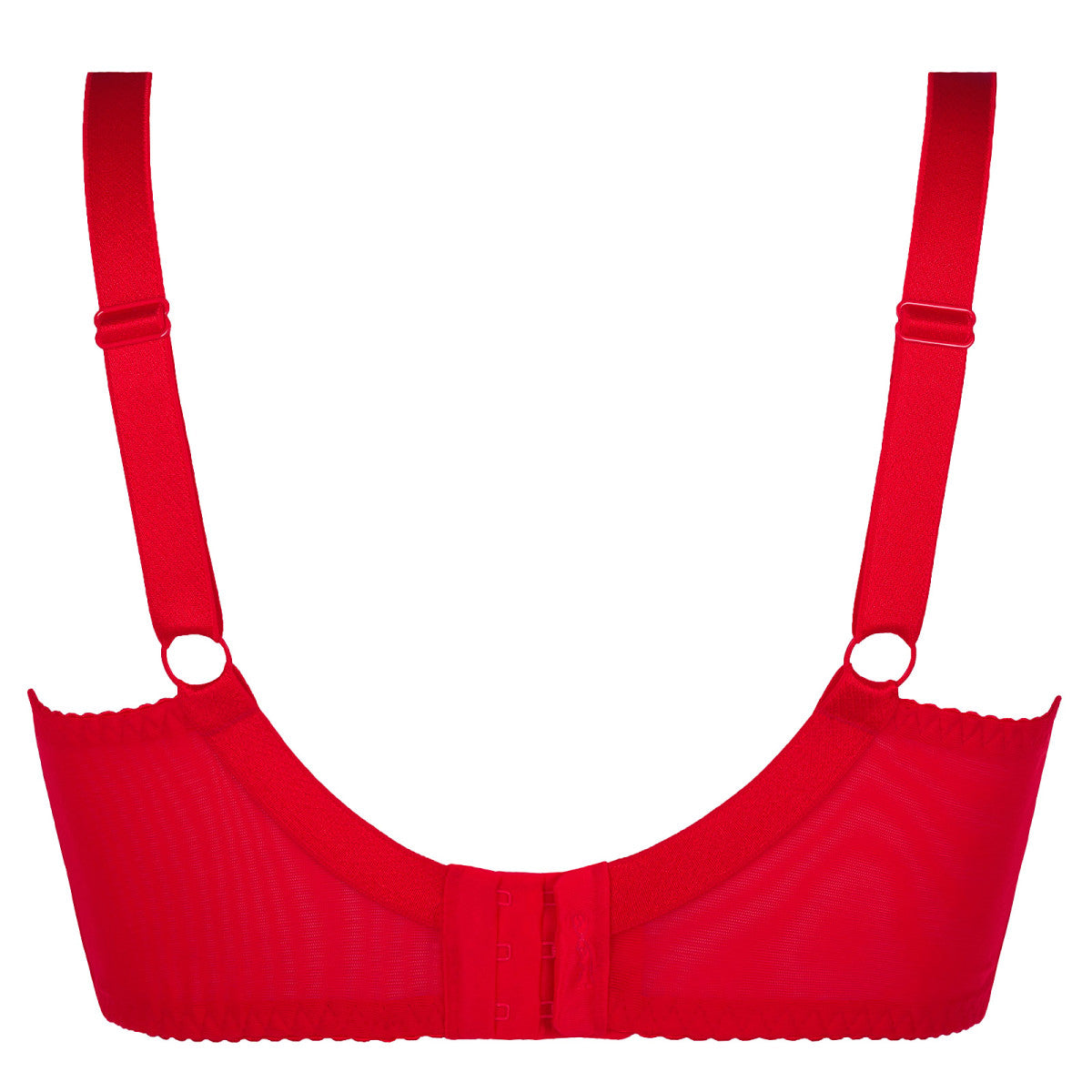 Plussize Beugel BH Rood met Tule
